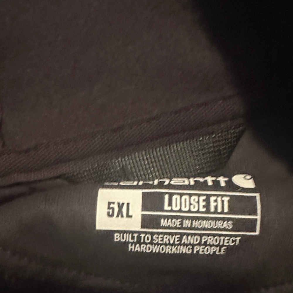Carhartt Men's Black Pullover Hoodie - Picture 3 of 3